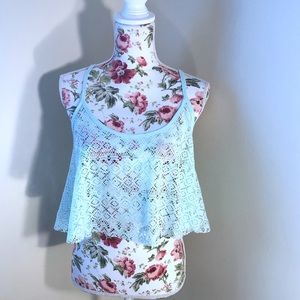 SOLD Victoria's Secret Mesh Racerback Crop Tank